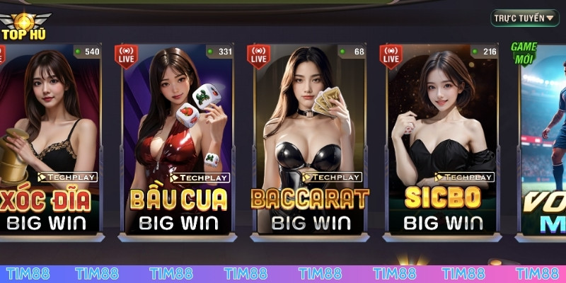 TIM88 cung cấp nhiều game hot